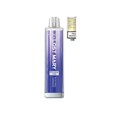 Lost Mary x Hawcos Pro Max 7000 Disposable Vape - Box of 10 - Blue Razz Lemonade - vapeukwholesale