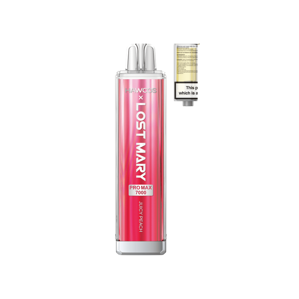 Lost Mary x Hawcos Pro Max 7000 Disposable Vape - Box of 10 - Juicy Peach - vapeukwholesale