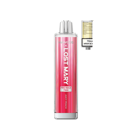 Lost Mary x Hawcos Pro Max 7000 Disposable Vape - Box of 10 - Juicy Peach - vapeukwholesale