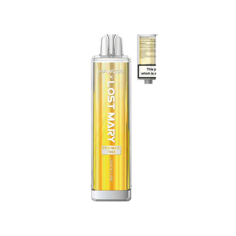 Lost Mary x Hawcos Pro Max 7000 Disposable Vape - Box of 10 - Lemon Lime - vapeukwholesale