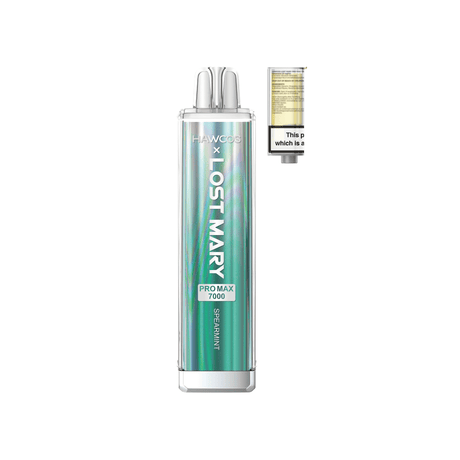 Lost Mary x Hawcos Pro Max 7000 Disposable Vape - Box of 10 - Spearmint - vapeukwholesale