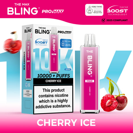 The Crystal Bling Max 10000 Prefilled Vape Pod Kit Box of 5