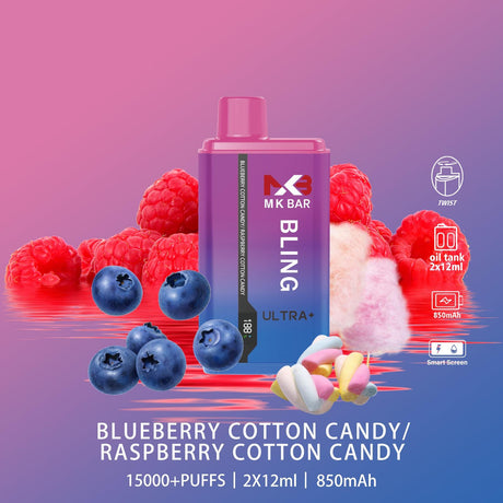 Blueberry Cotton Candy / Raspberry Cotton Candy