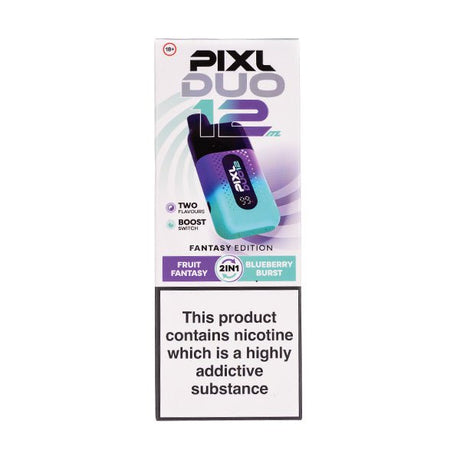 Pixl Duo 12000 Disposable Vape Box of 5 - Fantasy Edition - vapeukwholesale