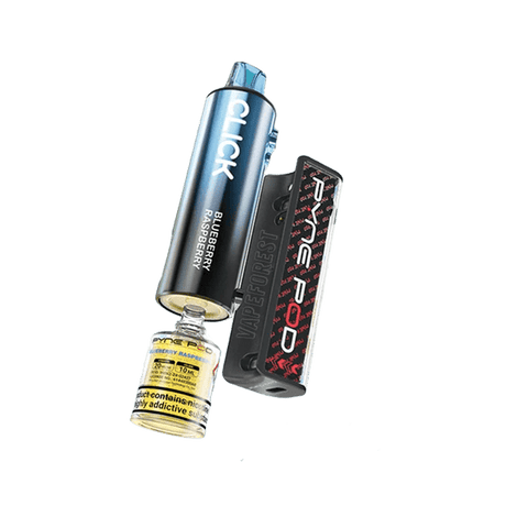Pyne Pod Click 10k Disposable Vape Box of 5 - Blueberry Raspberry - vapeukwholesale