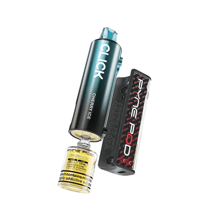 Pyne Pod Click 10k Disposable Vape Box of 5 - Cherry Ice - vapeukwholesale