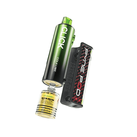 Pyne Pod Click 10k Disposable Vape Box of 5 - Cola Lime - vapeukwholesale