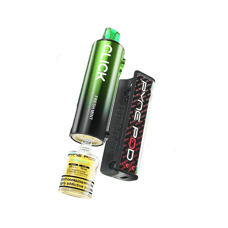 Pyne Pod Click 10k Disposable Vape Box of 5 - Fresh Mint - vapeukwholesale