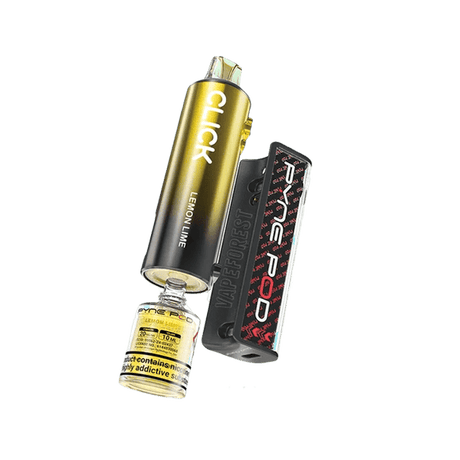 Pyne Pod Click 10k Disposable Vape Box of 5 - Lemon Lime - vapeukwholesale