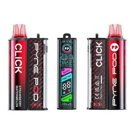 Pyne Pod Click 10K Starter Kit Box of 5 - Strawberry Watermelon - vapeukwholesale