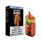 Relx Maxgo 33k Prefilled Pod Vape Kit - Pack of 3 - Blueberry Splash + Blueberry Sour Raspberry - vapeukwholesale