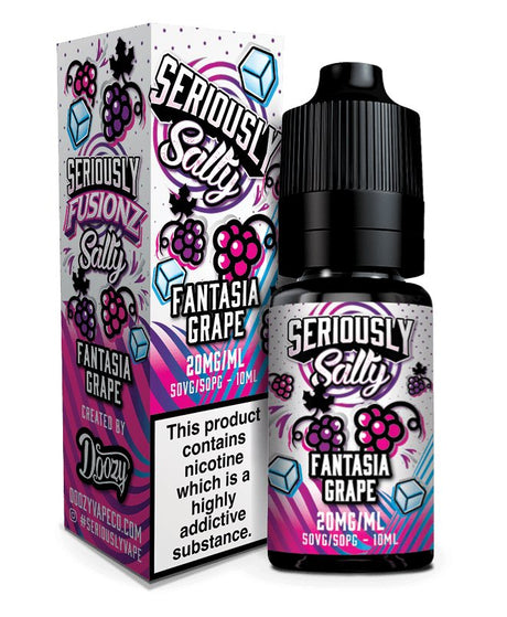 bulk wholesale Seriously Fusionz Nic Salt 10ml - Box of 10 - Fantisa Grape