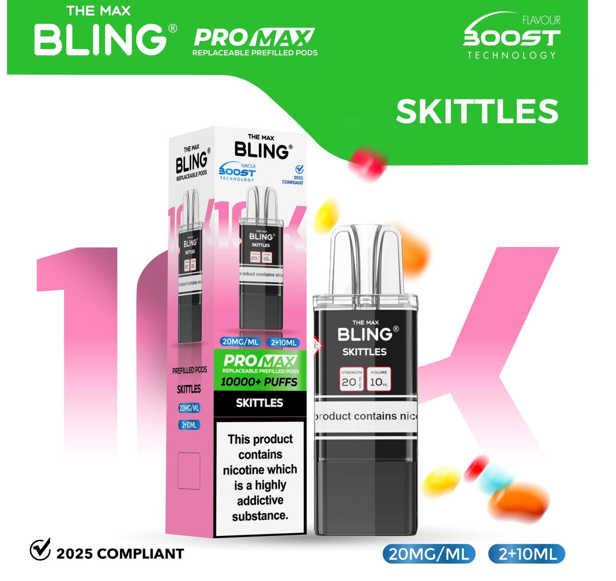 The Bling 10k Pro Max Replacement Pods (BOX OF 5) - Wholesale Price !