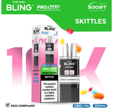 The Bling 10k Pro Max Replacement Pods (BOX OF 5) - Wholesale Price !