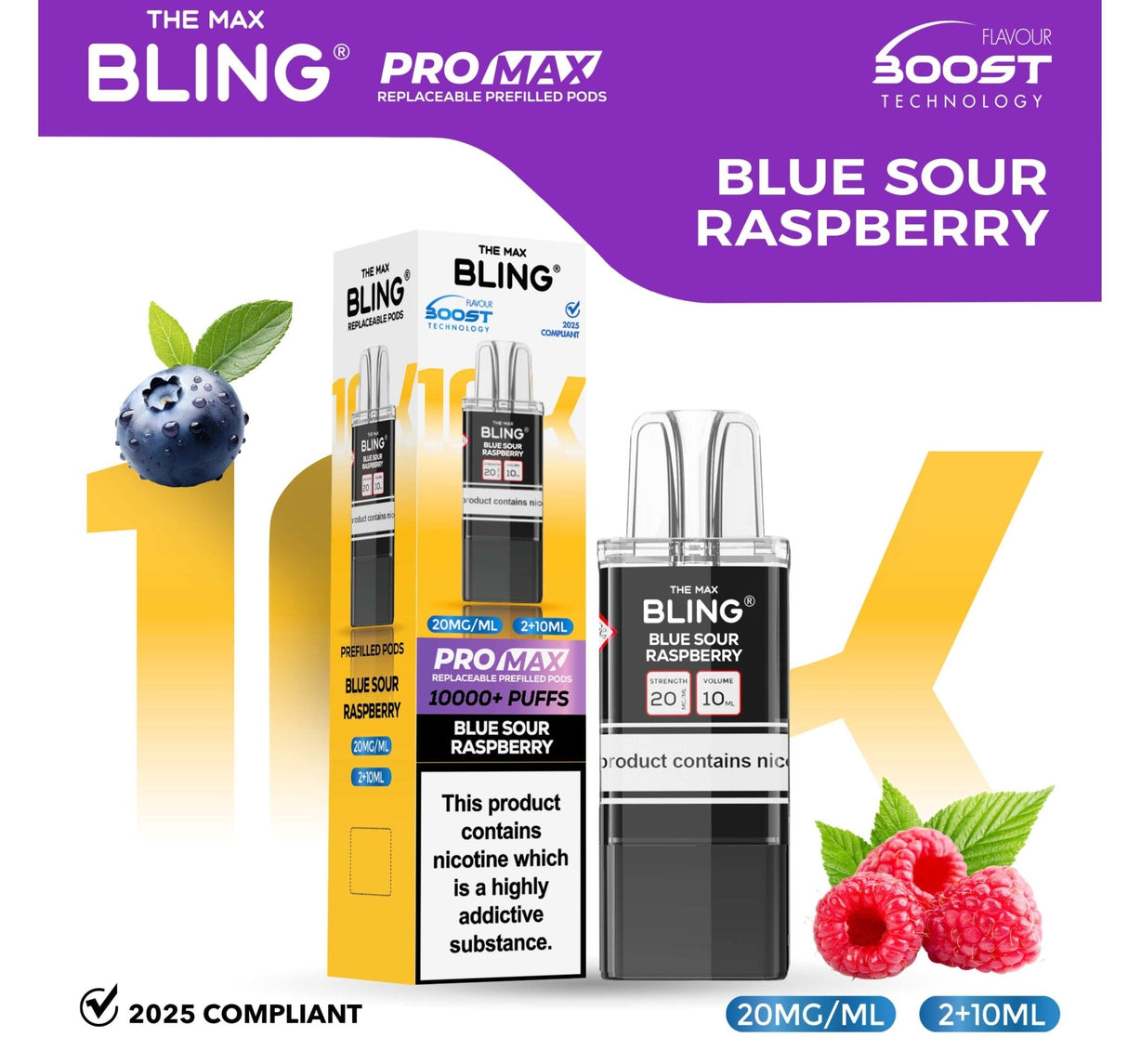 The Bling 10k Pro Max Replacement Pods (BOX OF 5) - Wholesale Price !