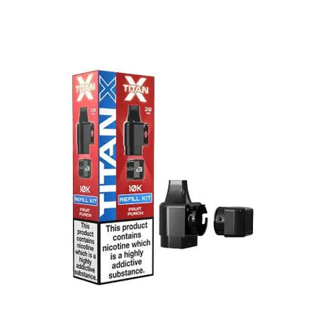 Titan X Replacement Pods Pack of 10 - Fruit Punch - vapeukwholesale