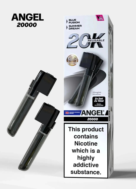 Vapes Bars Angel 20000 Prefilled Pods Box of 5 - Black Edition - vapeukwholesale