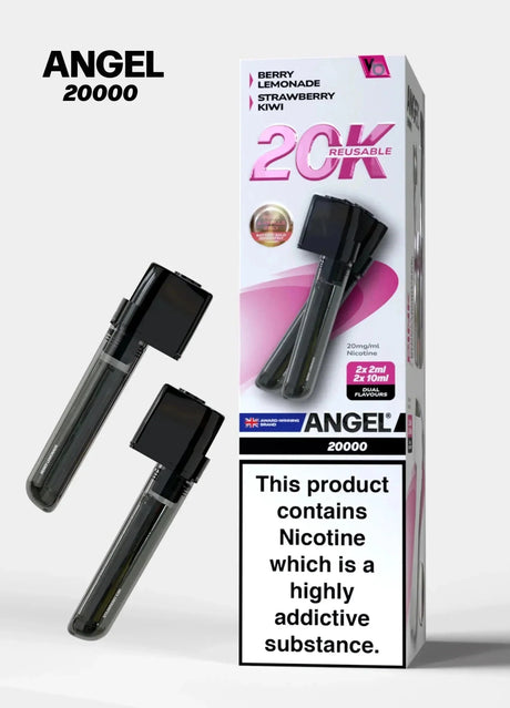Vapes Bars Angel 20000 Prefilled Pods Box of 5 - Pink Edition - vapeukwholesale