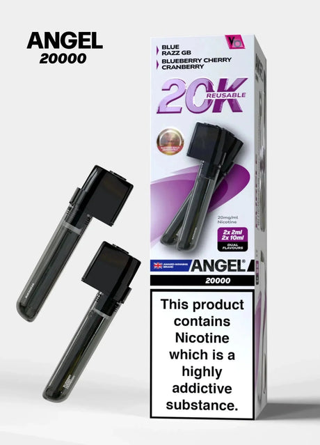 Vapes Bars Angel 20000 Prefilled Pods Box of 5 - Purple Edition - vapeukwholesale