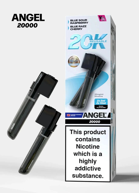 Vapes Bars Angel 20000 Prefilled Pods Box of 5 - Sky Blue Edition - vapeukwholesale