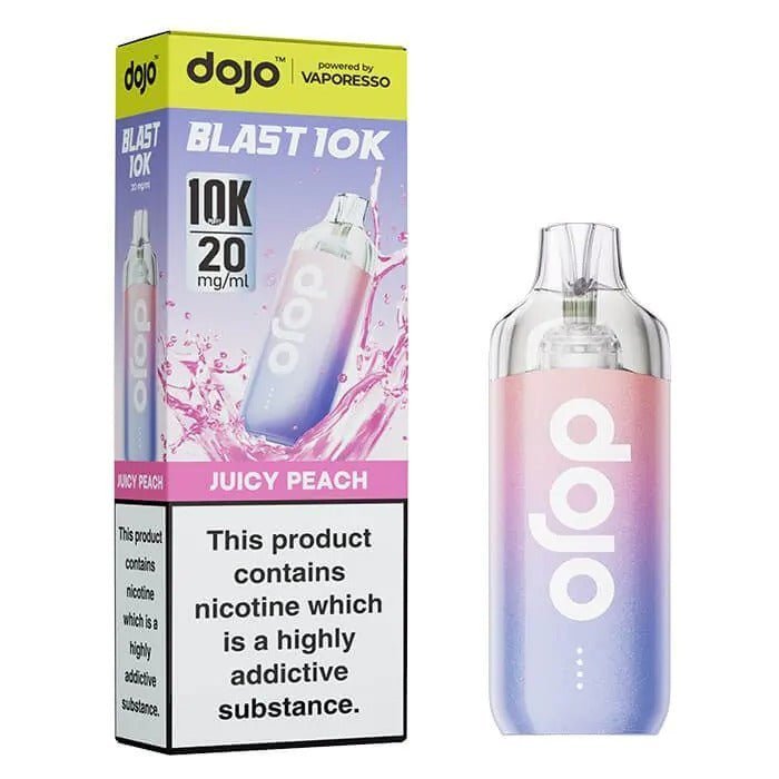 Vaporesso Dojo Blast 10k Prefilled Pod Vape Kit Box of 5 - Juicy Peach - vapeukwholesale
